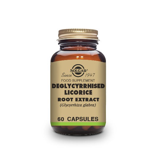 SOLGAR Regaliz Desglicirrizado Raíz de Réglisse Déglycyrrhizinée 60 capsules SOLGAR Regaliz Desglicirrizado Raíz de Réglisse Déglycyrrhizinée 60 capsules