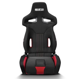 Sparco S009011NRRS Siège R333 Noir-Rouge Cadre Tubulaire Réglage Rapide 271x345