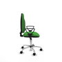PIQUERAS Y CRESPO Chaise de bureau Algarra, tissu vert, base chromée