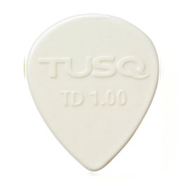 Graphtech TUSQ Tear Drop Pick 1mm White (Bright) 6 Pack - Médiator en TUSQ