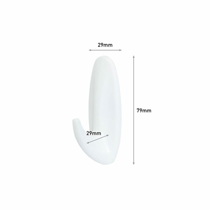 Crochet pour suspendre 3M 1,3 kg Blanc Métal Plastique (2 Unités)