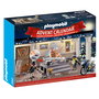 Playmobil 71347 Calendrier de l'Avent Vol au Musée - Jouet de Figurines avec Moto, Robot, pour Enfants Dès 4 Ans
