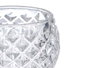 Giftdecor Porte-bougie en verre losange transparent 7.5x6x7.5 cm (Set de 24)