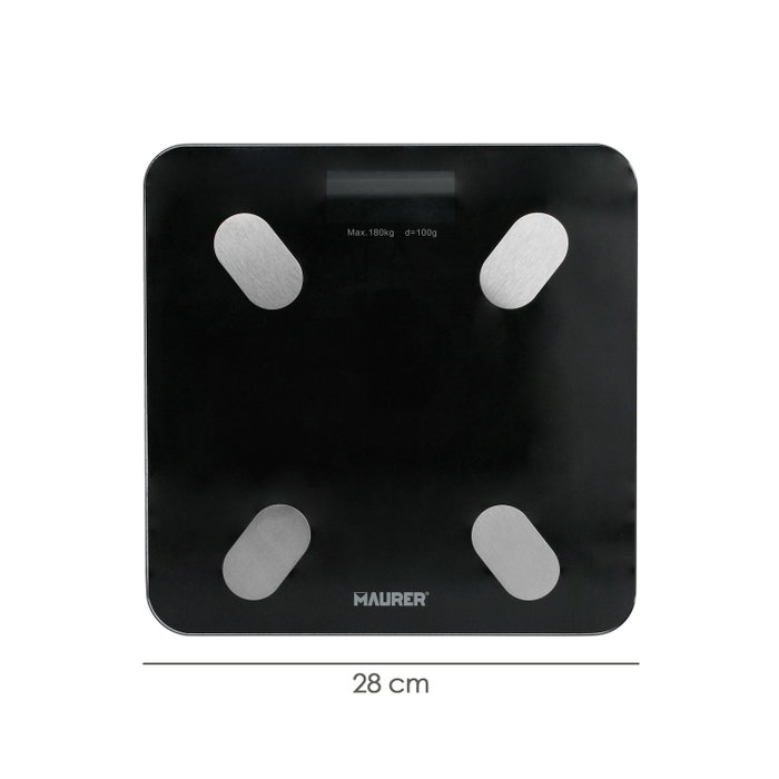 MAURER Balance de Bain Bluetooth Blanche MAURER Balance de Bain Bluetooth Blanche