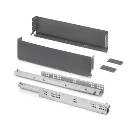 Emuca Tiroir extérieur Simplex Gris anthracite 122 mm