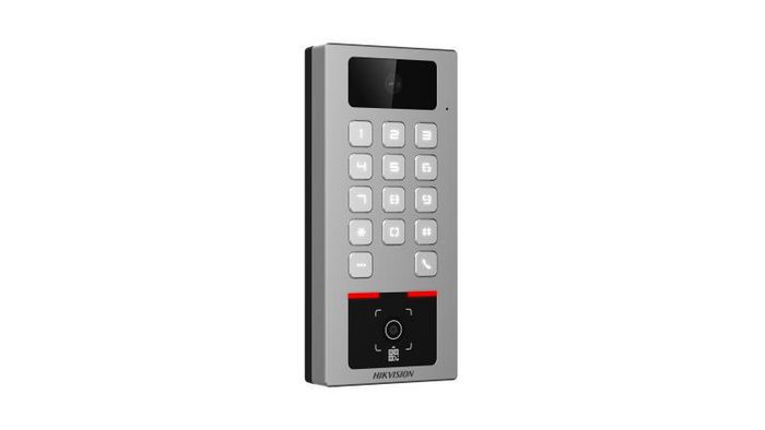 Hikvision Terminal de contrôle d'accès avec lecteur Mifare, Felica, Bluetooth, IP65 et IK09