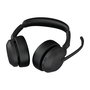 Jabra Evolve2 55 Link380c UC - Casque professionnel avec réduction de bruit active (ANC), Bluetooth, USB-C, support de charge et certification Microsoft Teams/Zoom
