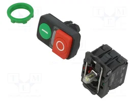 SCHNEIDER ELECTRIC Harmony XB5 Commutateur Double 22mm Rouge/Vert LED