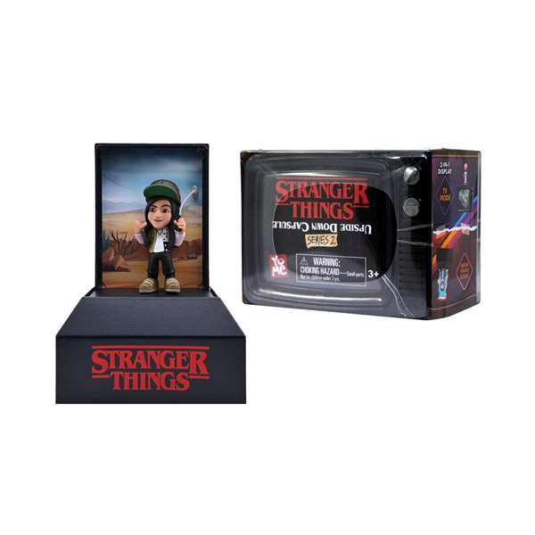 Yume - Capsule surprise avec figurine Univers Stranger Things, collection personnages années 80 inspiration vintage, 7x6,9x9,9 cm - Modèles assortis