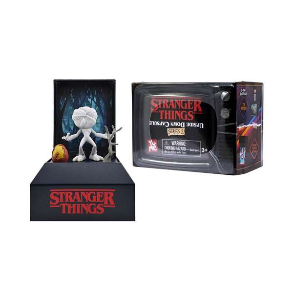 Yume - Capsule surprise avec figurine Univers Stranger Things, collection personnages années 80 inspiration vintage, 7x6,9x9,9 cm - Modèles assortis