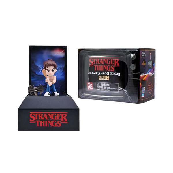 Yume - Capsule surprise avec figurine Univers Stranger Things, collection personnages années 80 inspiration vintage, 7x6,9x9,9 cm - Modèles assortis