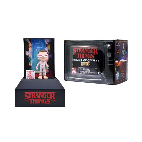 Yume - Capsule surprise avec figurine Univers Stranger Things, collection personnages années 80 inspiration vintage, 7x6,9x9,9 cm - Modèles assortis