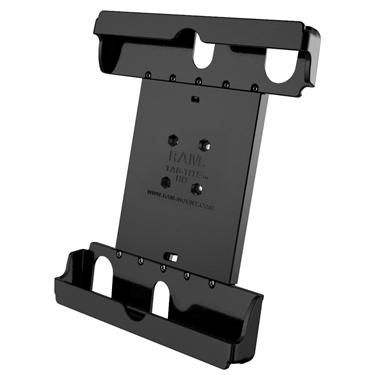 RAM Mounts RAM Tab-Tite Support à ressort pour tablettes 9" (avec housses lourdes), accès aux ports USB, fixations universelles AMPs