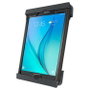 RAM Mounts RAM Tab-Tite Support à ressort pour tablettes 9" (avec housses lourdes), accès aux ports USB, fixations universelles AMPs