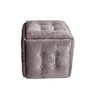GO GIFT Jeu de tabourets Transformer Rose Velours Acier - 5 Unités