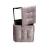 GO GIFT Jeu de tabourets Transformer Rose Velours Acier - 5 Unités