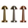 Home ESPRIT Lot de 3 Lampes de Bureau Modernes en Métal - Cuivre, Doré, Argenté