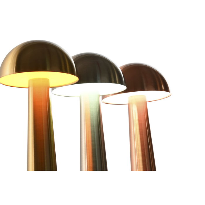 Home ESPRIT Lot de 3 Lampes de Bureau Modernes en Métal - Cuivre, Doré, Argenté