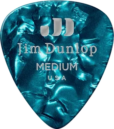 Dunlop Celluloid Turquoise Pearloid Medium (Pack de 72)