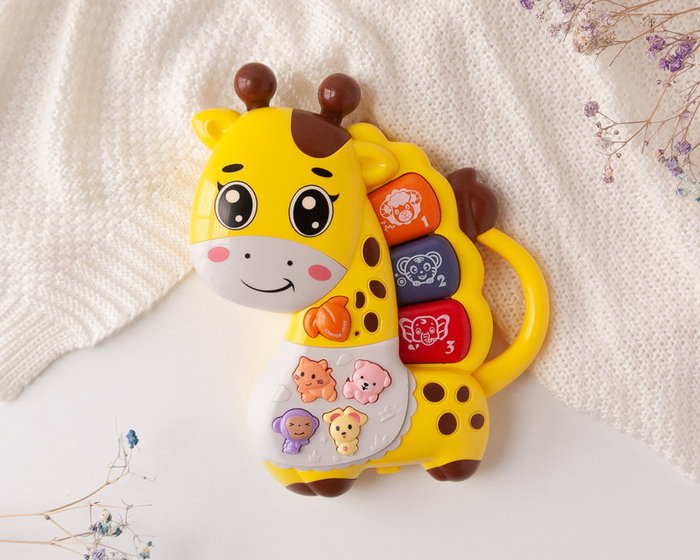 KioKids Girafe Musicale et Piano Jouet Educatif Jaune KioKids Girafe Musicale et Piano Jouet Educatif Jaune