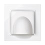 Simon Sortie de câble blanche avec cadre série 10 Mesure 8,5 x 5,5 x 8,5 cm Enclavement 2,5 cm