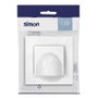 Simon Salida cable blanco con marco serie 10