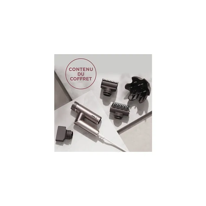 Shark Sèche-cheveux SpeedStyle Pro FLEX - Léger, pliable, Technologie IQ, 4 accessoires inclus - Anti-frisottis, lissage, coiffage personnalisé