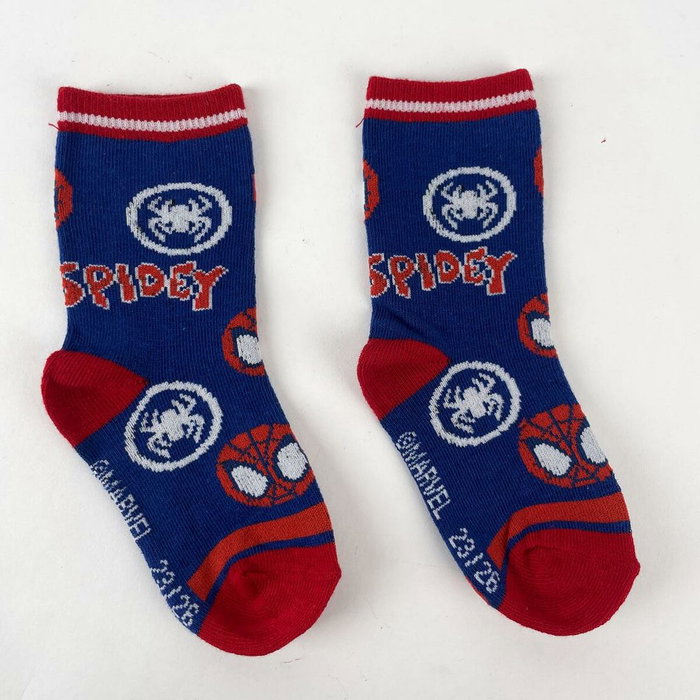 Spidey Lot de 5 paires de chaussettes bleu Taille 27-30