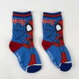 Spidey Lot de 5 paires de chaussettes bleu Taille 27-30