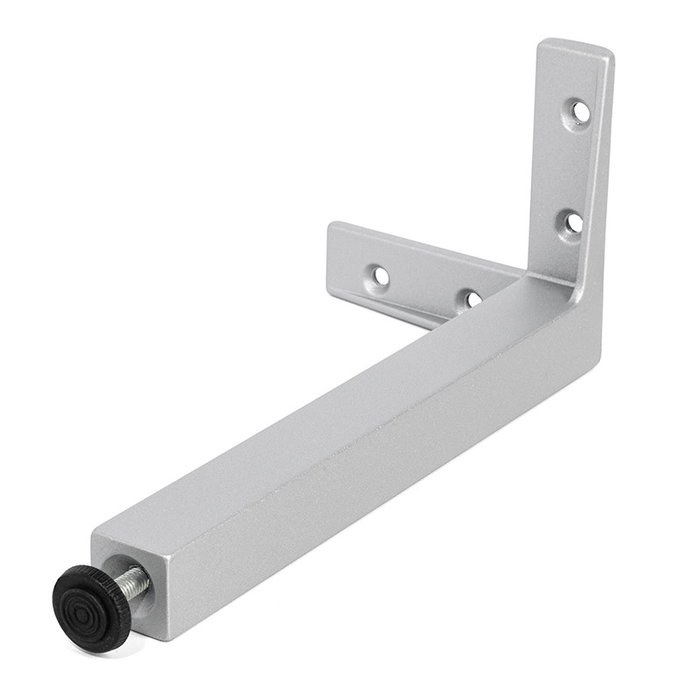 MAFOS Pied Métallique Zamak Quadro Gris Ral H200 MAFOS Pied Métallique Zamak Quadro Gris Ral H200