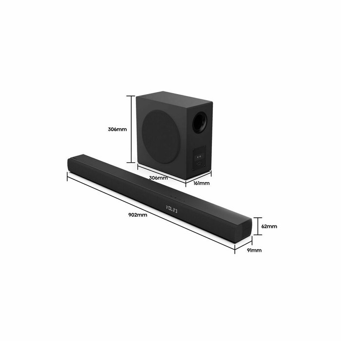 Hisense HS3100 Barre de Son 3.1 Canaux 480W Noir