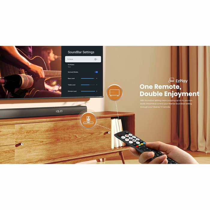 Hisense HS3100 Barre de Son 3.1 Canaux 480W Noir