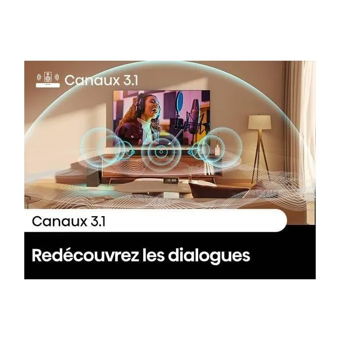 Hisense Barre de Son avec Caisson de Basses Sans Fil Bluetooth 3.1 Canaux 480W