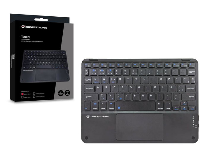 Conceptronic TOBIN01BES, Clavier sans fil Bluetooth