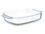 VIVALTO Bandeja borosilicate rectangulaire avec anses 3,8 L, Transparente