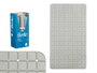 Berilo Tapis de Bain Antidérapant Gris Carreaux PVC 6x28x6 cm (Ouvert : 67,7 x 38,5 x 0,7 cm) (Set de 6)
