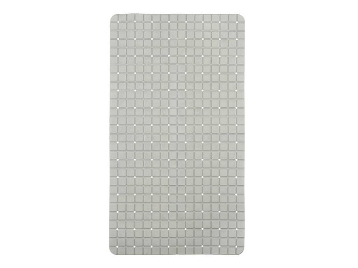Berilo Tapis de Bain Antidérapant Gris Carreaux PVC 6x28x6 cm (Ouvert : 67,7 x 38,5 x 0,7 cm) (Set de 6)
