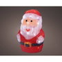 Lumineo Figurine Père Noël Acrylique LED 30 Lumières Froides - IP44 Extérieur - 17 x 14 x 23.5 cm - Fonction Fixe avec Minuterie 6h/18h