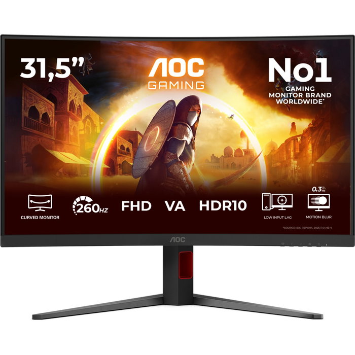 AOC C32G4Z Moniteur Gaming Incurvé 32 pouces Full HD VA Black AOC C32G4Z Moniteur Gaming Incurvé 32 pouces Full HD VA Black