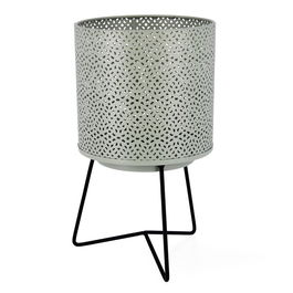 Pot de fleurs avec support Vinthera Moa Vert Métal 17 x 17 x 29,5 cm (6 Unités)