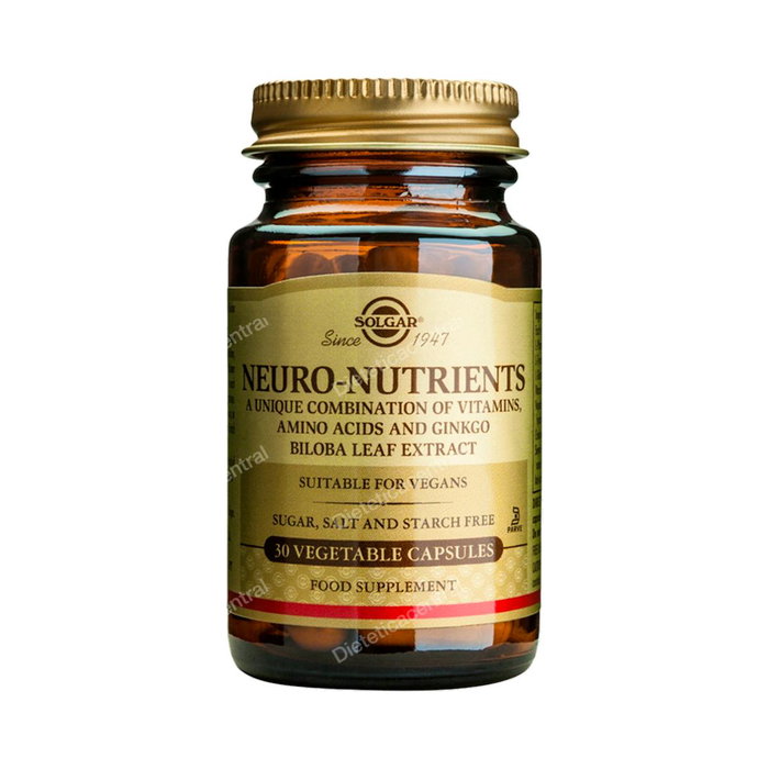SOLGAR Neuro Nutrients 30 capsules végétales SOLGAR Neuro Nutrients 30 capsules végétales