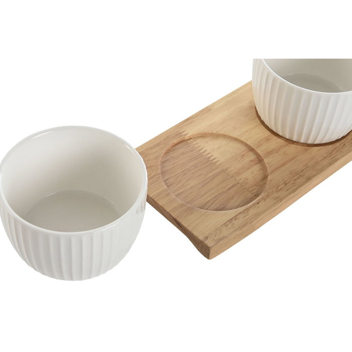 Home ESPRIT Ensemble à apéritif Urbaine 3 Pièces Blanc Naturel Home ESPRIT Ensemble à apéritif Urbaine 3 Pièces Blanc Naturel