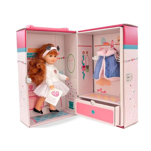 Berjuan Irene Pelirroja - Armoire de Poupée avec Vestido - Réf. 1018-24 - 22 cm - Âge Recommandé 3 ans Berjuan Irene Pelirroja - Armoire de Poupée avec Vestido - Réf. 1018-24 - 22 cm - Âge Recommandé 3 ans
