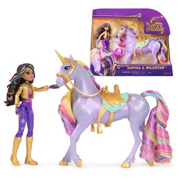 Spin Master Figurine articulée Sophia et Wildstar Academia Unicornio 6066838 - avec licorne et vêtements de série - À partir de 4 ans