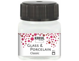 Kreul Peinture verre et porcelaine GLASS&PORCELAIN Classic blanc crème 20ml