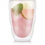 Bodum Set de 2 Verres à Double Paroi Pilatus 0.35L Transparent - Verre Borosilicate, Soufflé Bouche, Maintien Température pour Boissons Chaudes et Froides, Va au Lave-Vaisselle