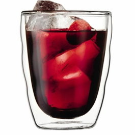 Bodum Pilatus Set de 2 verres à double paroi, 0,35 l, Transparent