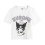 Cerdá T-shirt manches courtes Hello Kitty et Kuromi - Jersey - Taille 8 ans
