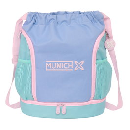 Sac à dos serré par des ficelles Munich Mellow Bleu Rose Celeste 35 x 40 x 1 cm