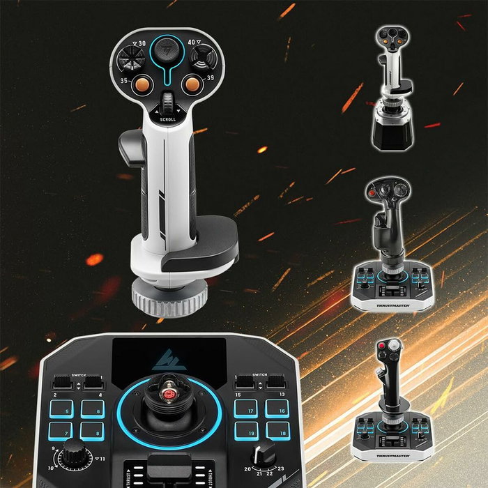 Thrustmaster Sol-R 1 Flightstick Noir et blanc